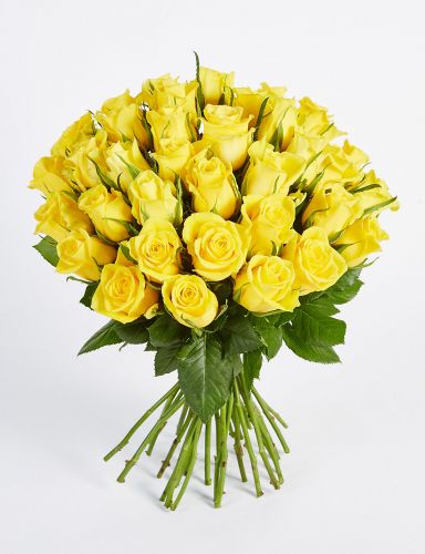 Купить 45 желтых роз с доставкой по Истоку